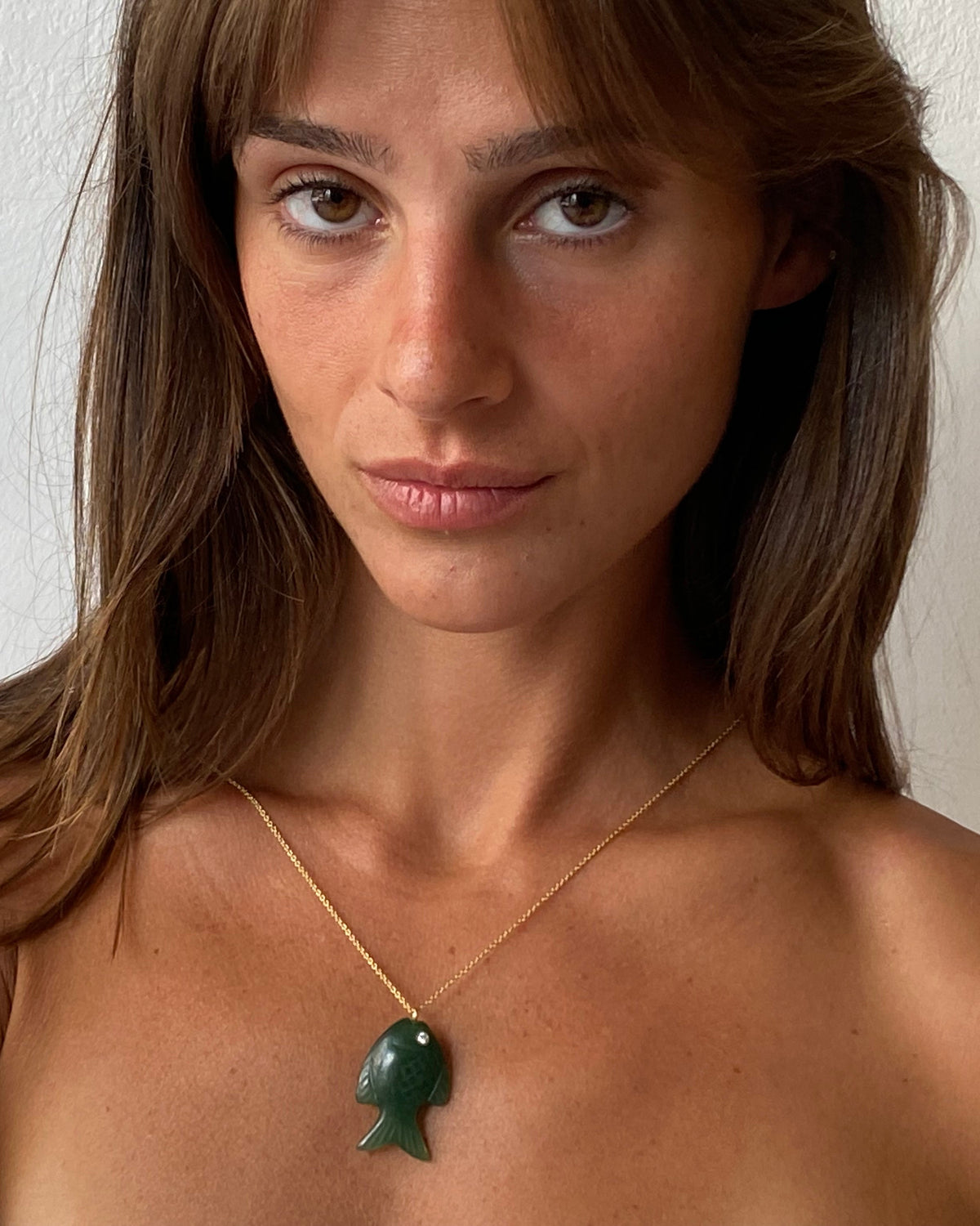 The Green Jasper Lucky Fish