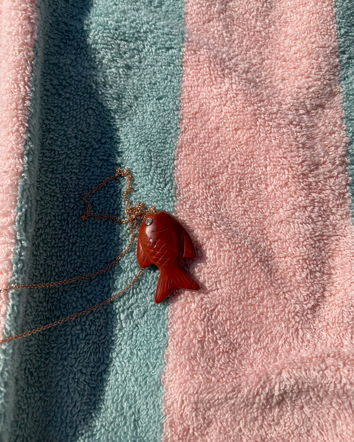 The Red Jasper Lucky Fish