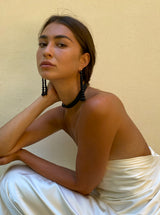 Black Lara Earrings